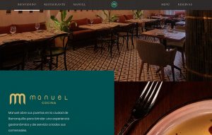 pagina web manuel Mendoza restaurante