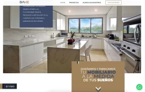 diseño pagina web bahe mobiliario