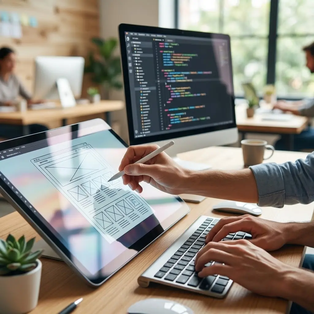 diseño responsivo, desarrollo de comercio electrónico (E-Commerce) con pasarelas de pago, optimización de velocidad (WPO) y mantenimiento, todo en un entorno colaborativo y moderno Colombia